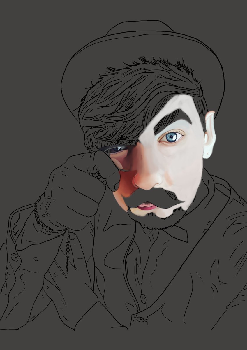 TinaFanArt's tweet photo. Work in progress. #septicart #dapperJack https://t.co/eT5h17Y3Ni