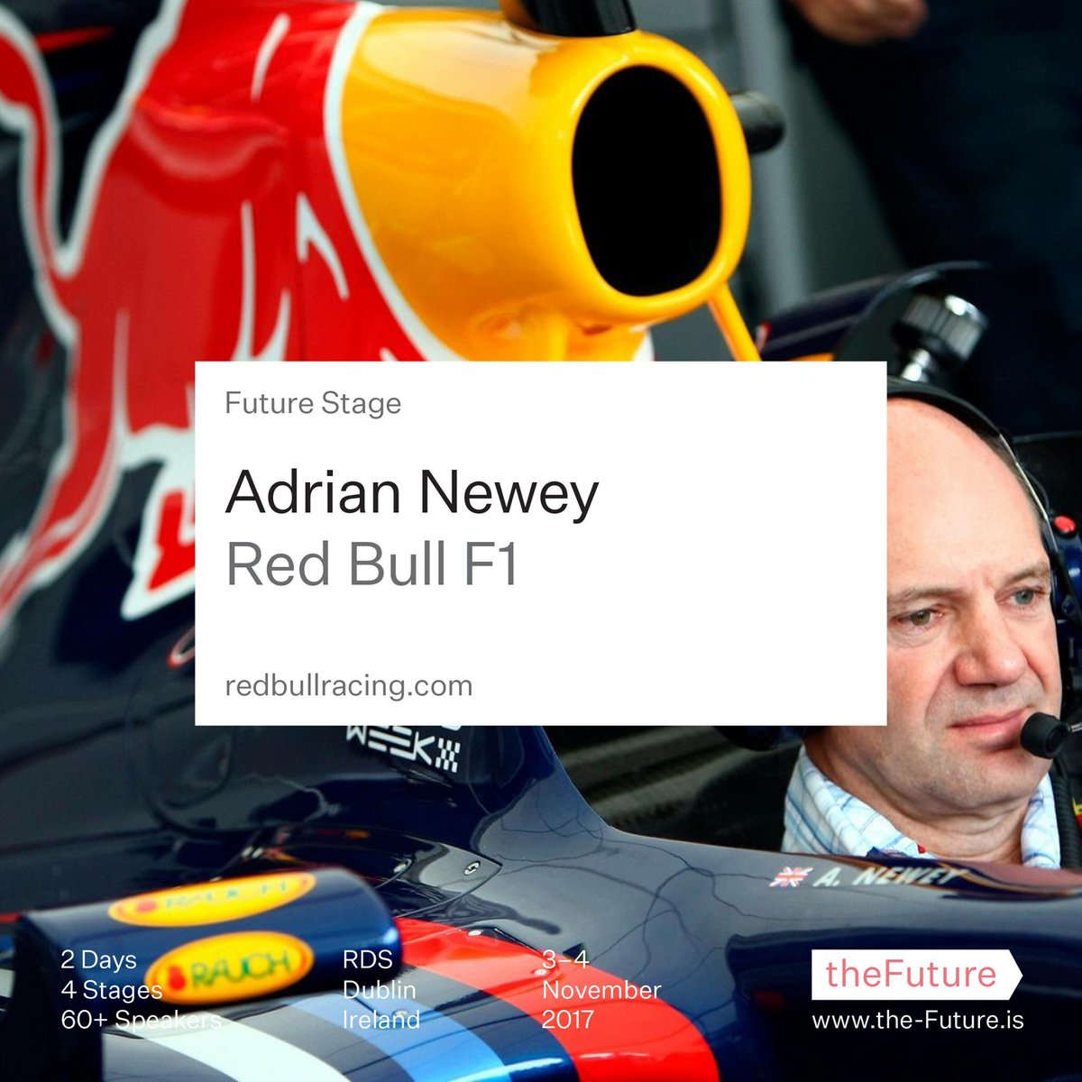 TheFutureEvent's tweet image. Coming up...Adrian Newey (Future) Chris Nurko (Studio) &amp;amp; Pepijn Zurburg (Vision) @FutureBrand @WhatDesignCanDo @redbullracing #thefuture17