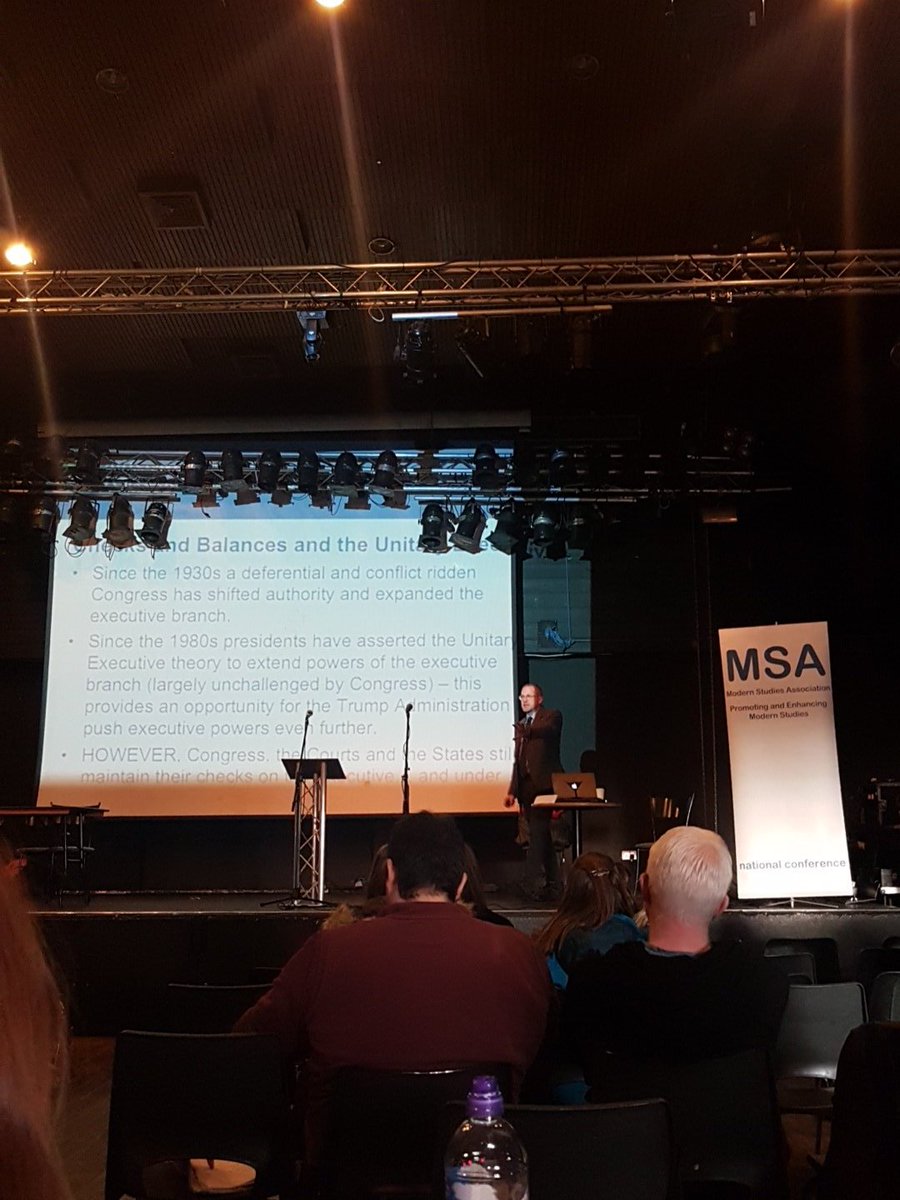 BanchoryMods's tweet photo. What can we learn from America in the age of Trump? Interesting lecture from @cjcarman at #MSA17 https://t.co/SqH01yA7dA