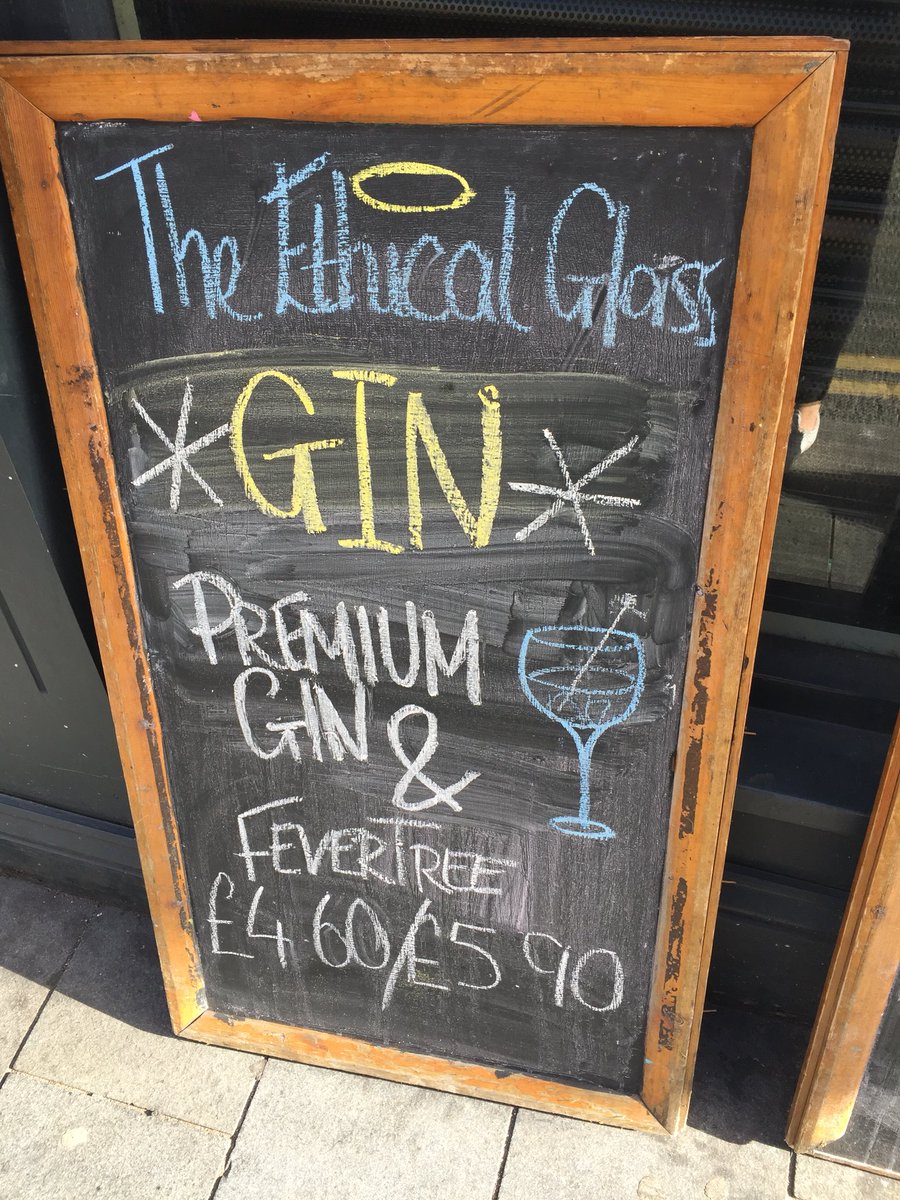 TheEthicalGlass's tweet photo. If you’re in town (or not), we’ve got gin! Come and have some! We’ve also got a whole night of brilliant live music kicking off at 5. 🎶🍻🍸✊️ https://t.co/JJ664gAHUq