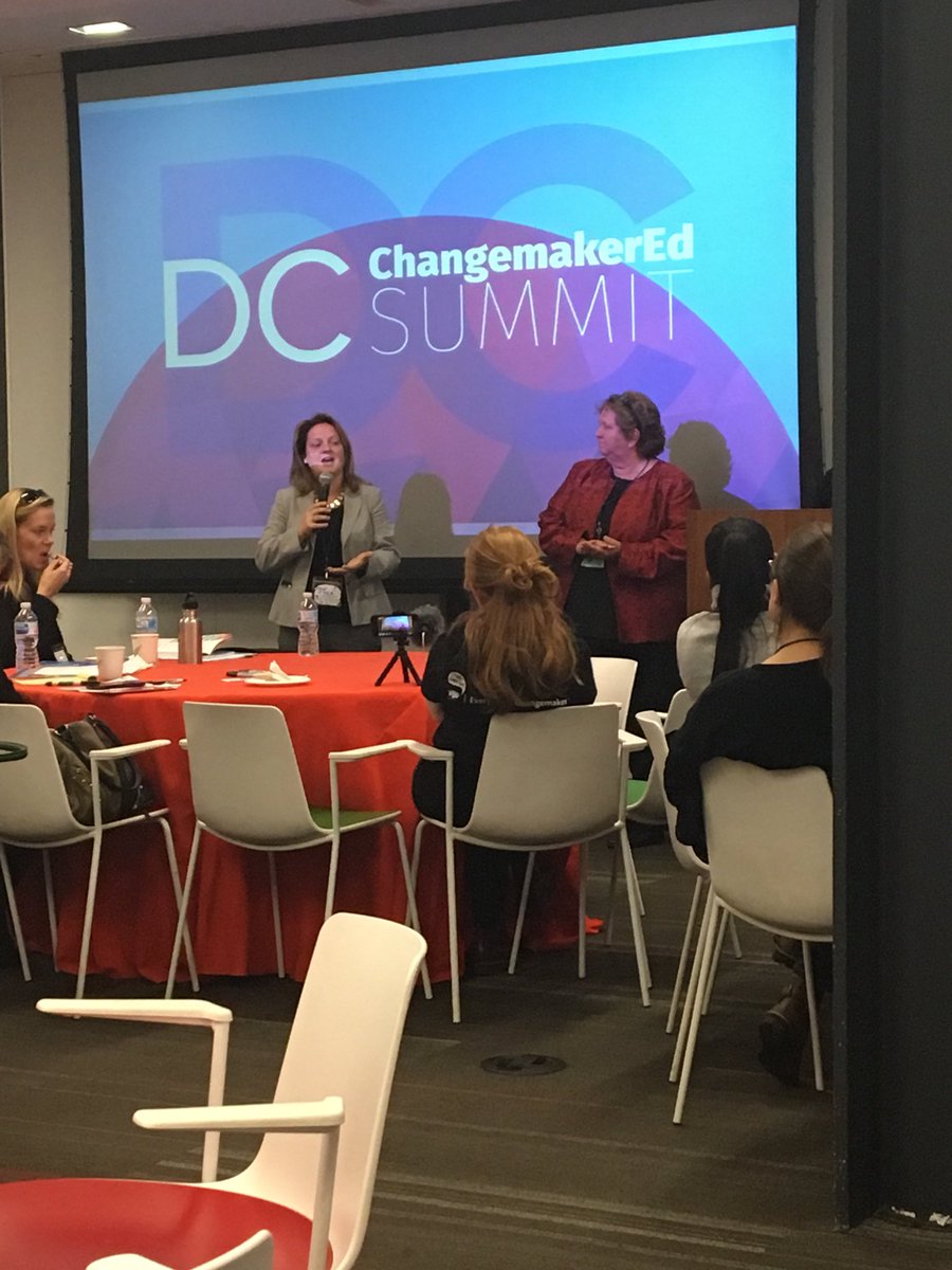 AletaMargolis's tweet photo. Kristina Gillmeister of Anne Arundel Schools talks about making change with, not to, the community #ChangemakerEd https://t.co/rEK4i0IqBK