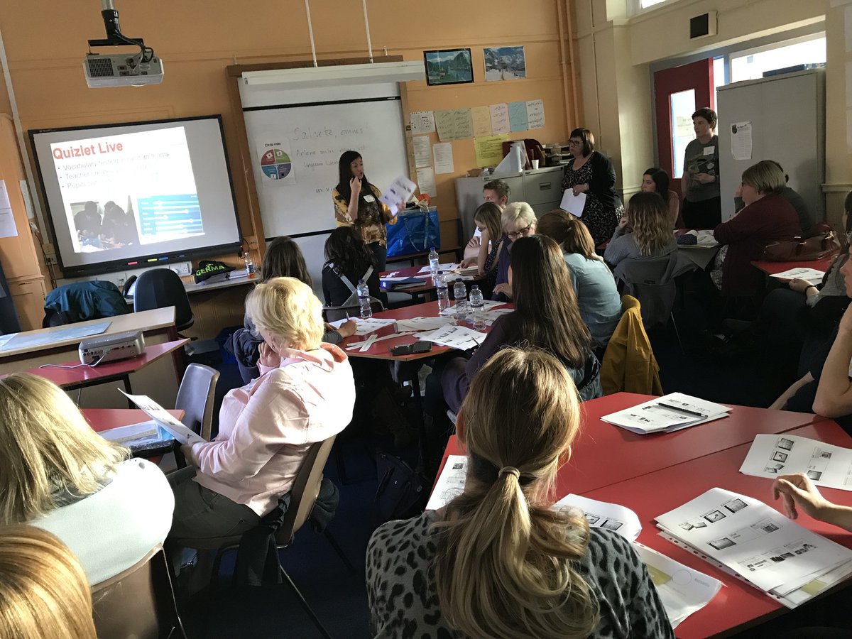 mrmeikle's tweet photo. Teaching Ideas 101 from @LHSLanguages with @misskellylhs, @Frau_McLaren & @mrmeikle - a lot to get through in 40 mins! @SALTLANGS #SALT17 😀 https://t.co/zzZOik0KGE