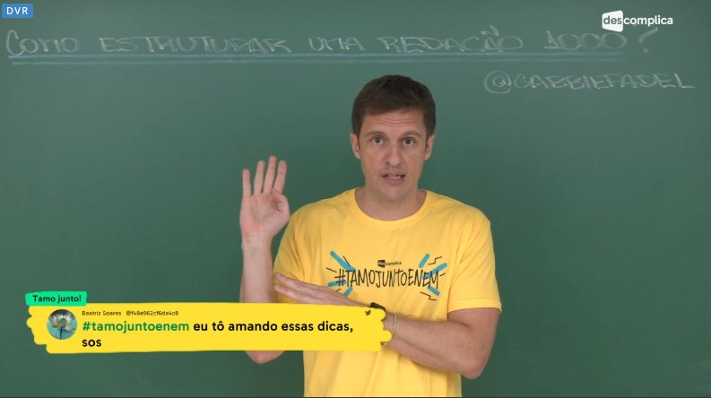 Vem que tá tendo aula do Príncipe da Redação! #TamoJuntoEnem ao vivo bit.ly/TMJEnem