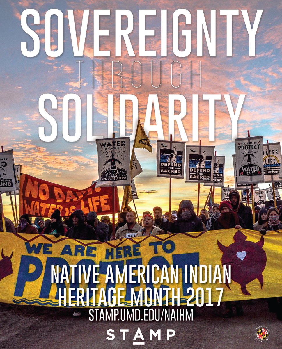UMDAISU's tweet photo. Our theme this year is #SovereigntyThroughSolidarity. We need to abolish the ignorance within & around our communities #NativeTerps https://t.co/tF4sUI54yM