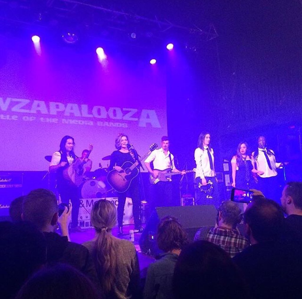 MarleneLeung's tweet photo. Still buzzin from playing #Newzapalooza with the CTV band last night #HighwayToBell #livingthedream #proudmary #goteam ๐ #confettigun https://t.co/DPhlAslRof