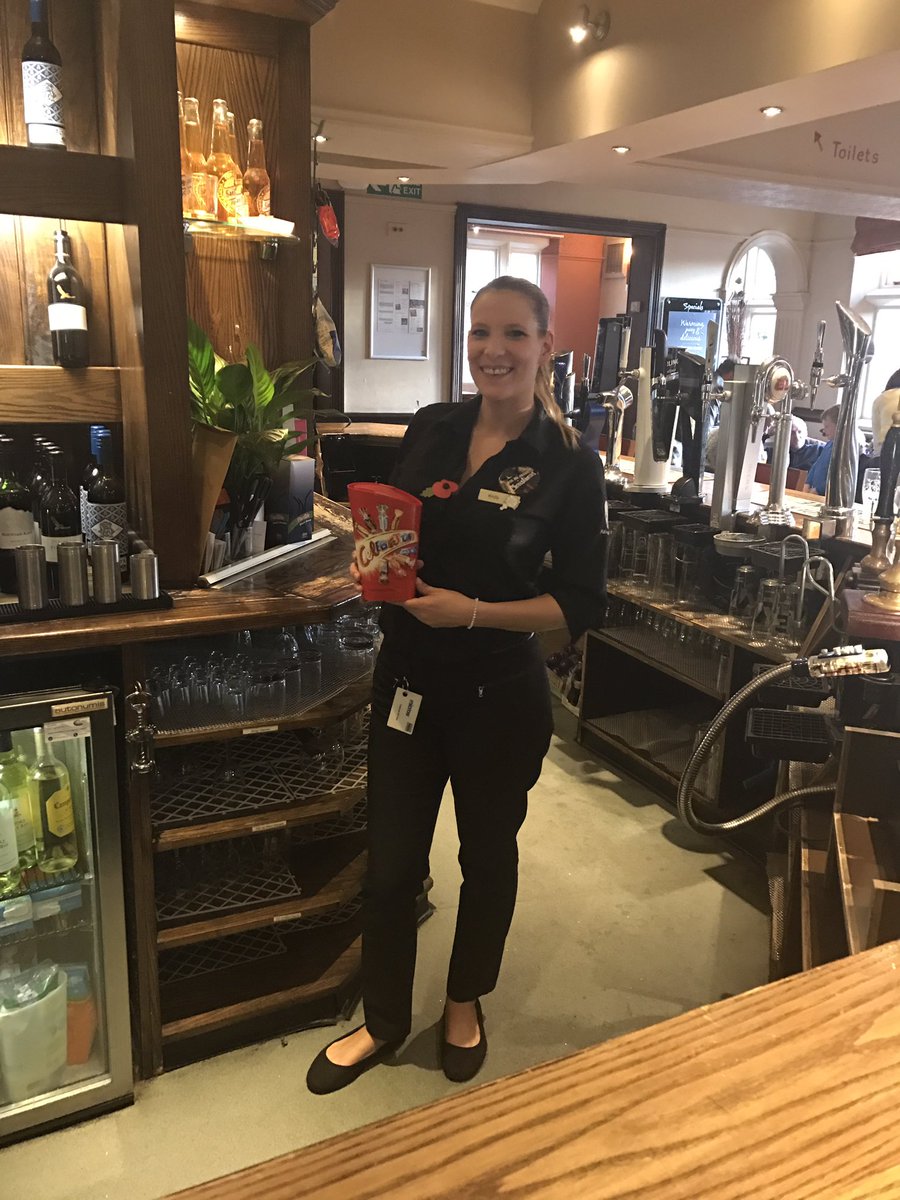 Kirsty receiving her chocolates for best dressed on Halloween <a href="/mattavery1968/">Matt Avery</a>