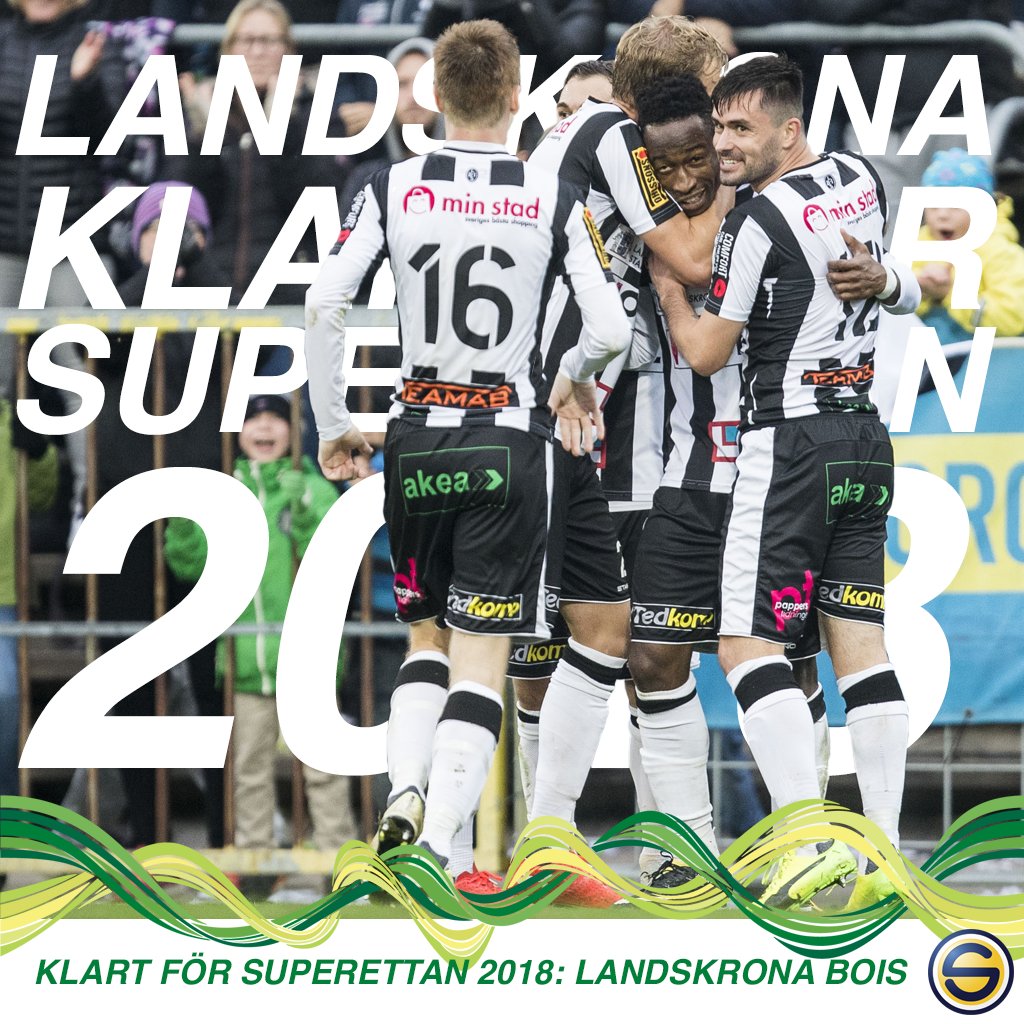 Hej <a href="/landskronabois/">Landskrona BoIS</a>, vi ses i #Superettan 2018!