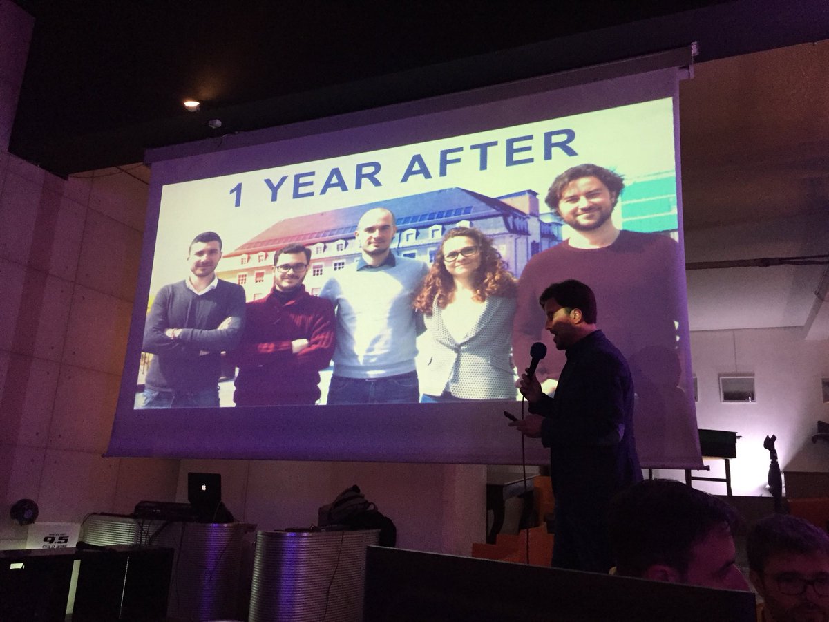 Dgtl_Health_ITA's tweet photo. @tommigame ci racconta come è nata la loro idea, proprio durante l’hackathon #Merck4Health di un anno fa #hackmerck17 https://t.co/1NLvRNO1Q2