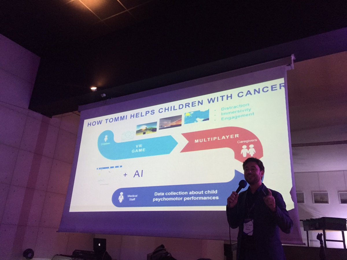paginemediche's tweet photo. Sul palco Valentino Megale presenta @tommigame, vincitrice dell'hackathon 2016 #hackmerck17 #Merck4Health https://t.co/A72qNmLP7S