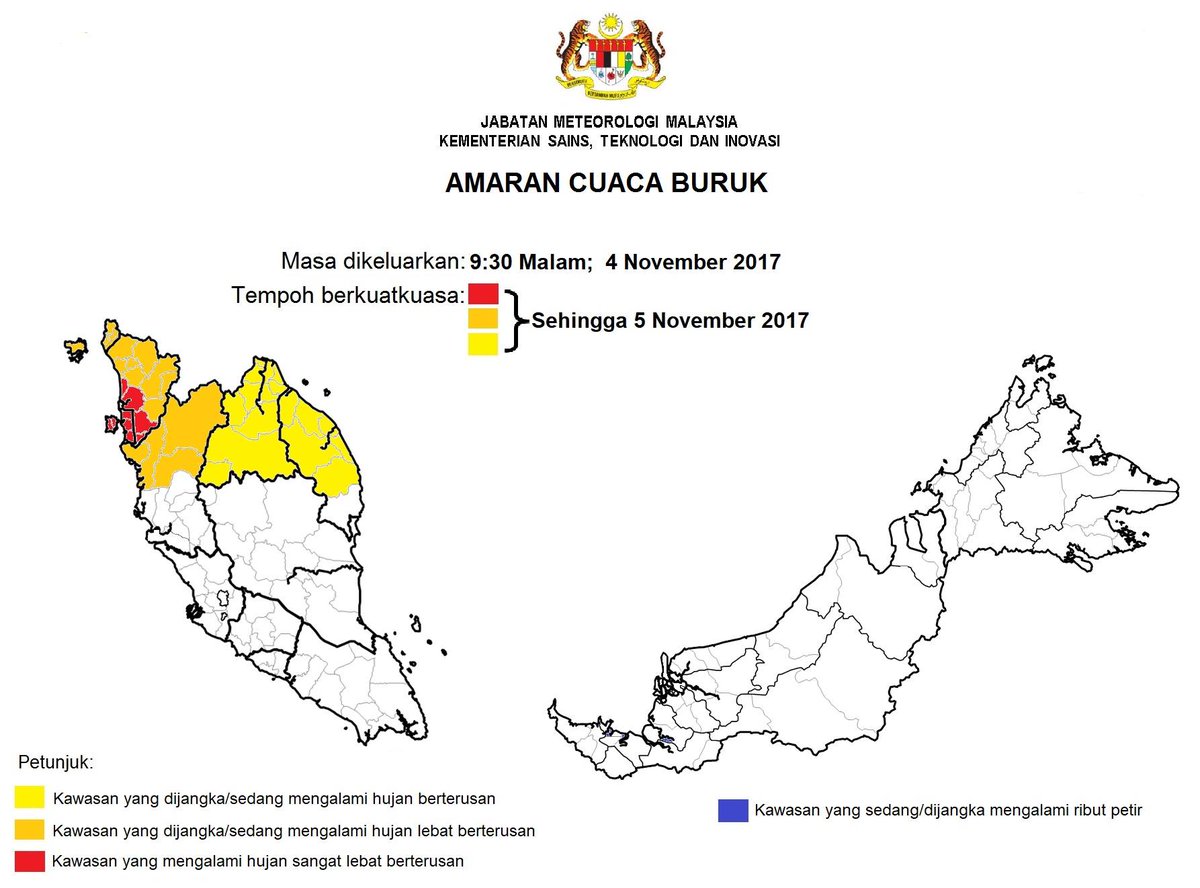 501Awani's tweet photo. #AWANInews #HariIni8 Amaran hujan lebat peringkat merah di P. Pinang, Kedah - MET Malaysia https://t.co/23ICIR005b https://t.co/32AzNqpzvQ