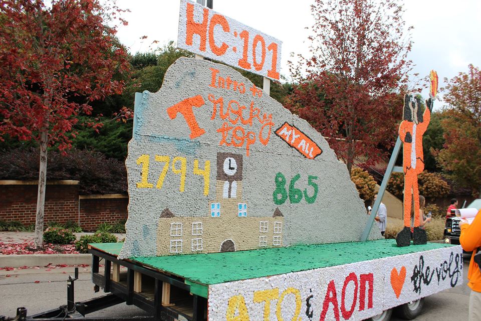 Homecoming 101: Vote for your fav float - use this tag for ATO and AOII #VOLFLOAT22
<a href="/UTKPanhellenic/">UTK Panhellenic</a> <a href="/tennalum/">UT Knoxville Alumni</a> <a href="/UTKnoxville/">UT Knoxville</a>