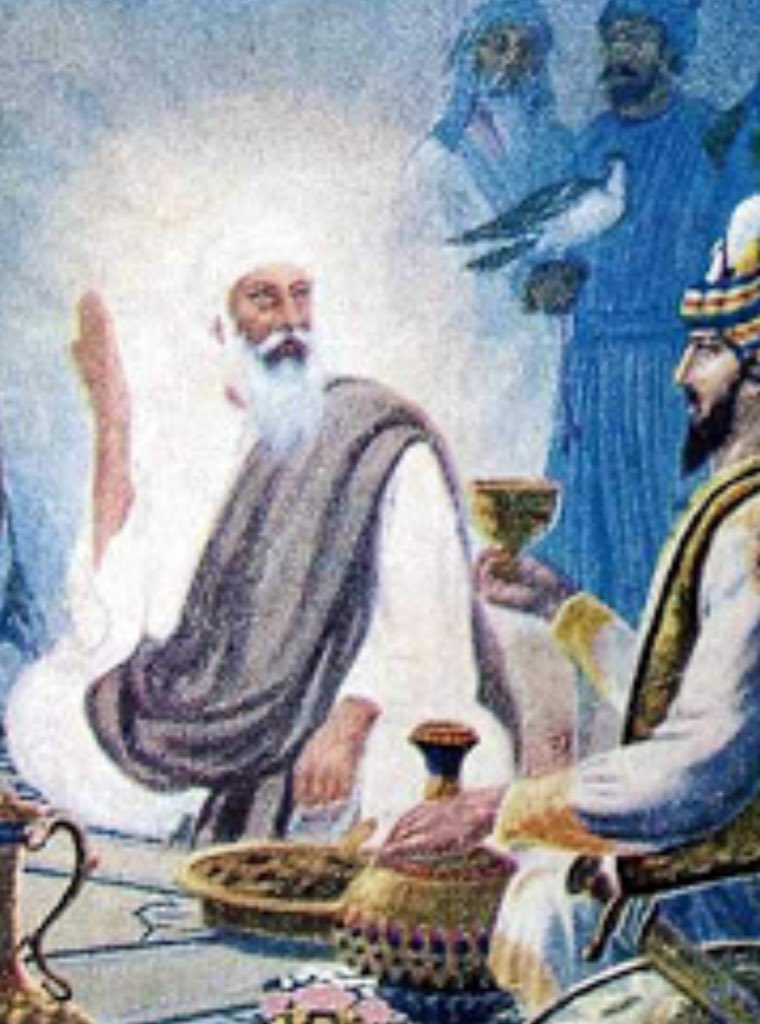 2Informed about miraculous powers of  #GuruNanak causing grinder 2move on its ownBabur asked Nanak's blessings in his endeavour2 conquer