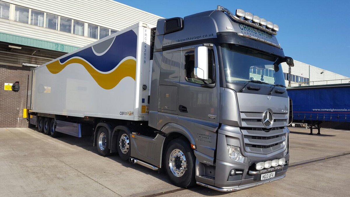 In the sun waiting to load.