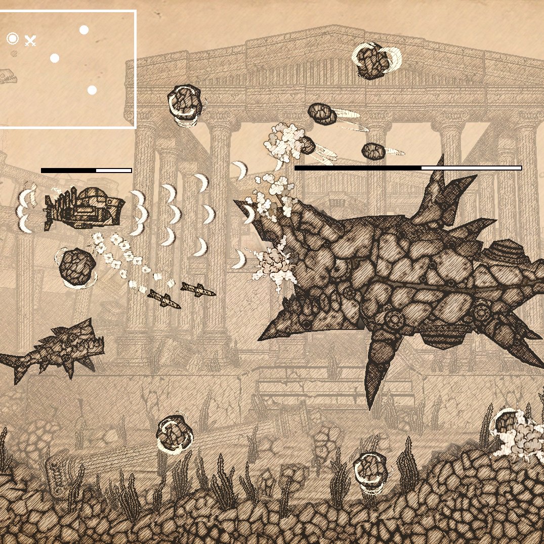curategames's tweet photo. Like straightforward shoot 'em ups with a one-of-a-kind art-style? @PixelPerfex made Earth Atlantis! https://t.co/D7Du4PIqoW https://t.co/D5pdilnMhc