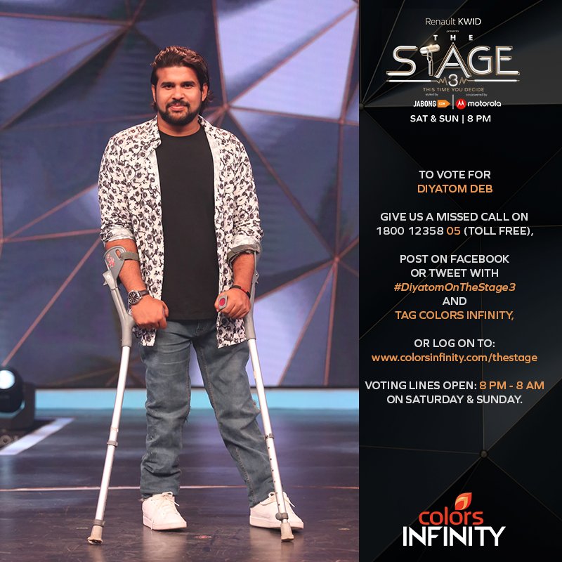 Colors Infinity (@colors_infinity) on Twitter photo Tune in NOW to catch <a href="/akshaydakhane/">Akshay Dakhane</a> <a href="/singhshaurya44/">Shaurya Singh</a> @DiyatomDeb & <a href="/ZoeSiddharth/">Zoe Siddharth</a> on #TheStage3!
Voting lines are open until 8 AM. Tune in NOW to catch <a href="/akshaydakhane/">Akshay Dakhane</a> <a href="/singhshaurya44/">Shaurya Singh</a> @DiyatomDeb & <a href="/ZoeSiddharth/">Zoe Siddharth</a> on #TheStage3!
Voting lines are open until 8 AM.