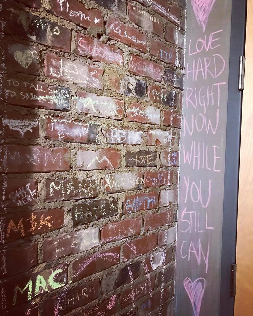 ReginaTwine's tweet photo. Love hard while you still can. Great message #bathroompoetry #durham https://t.co/EPF55FK5e7 https://t.co/tHouQRShXu