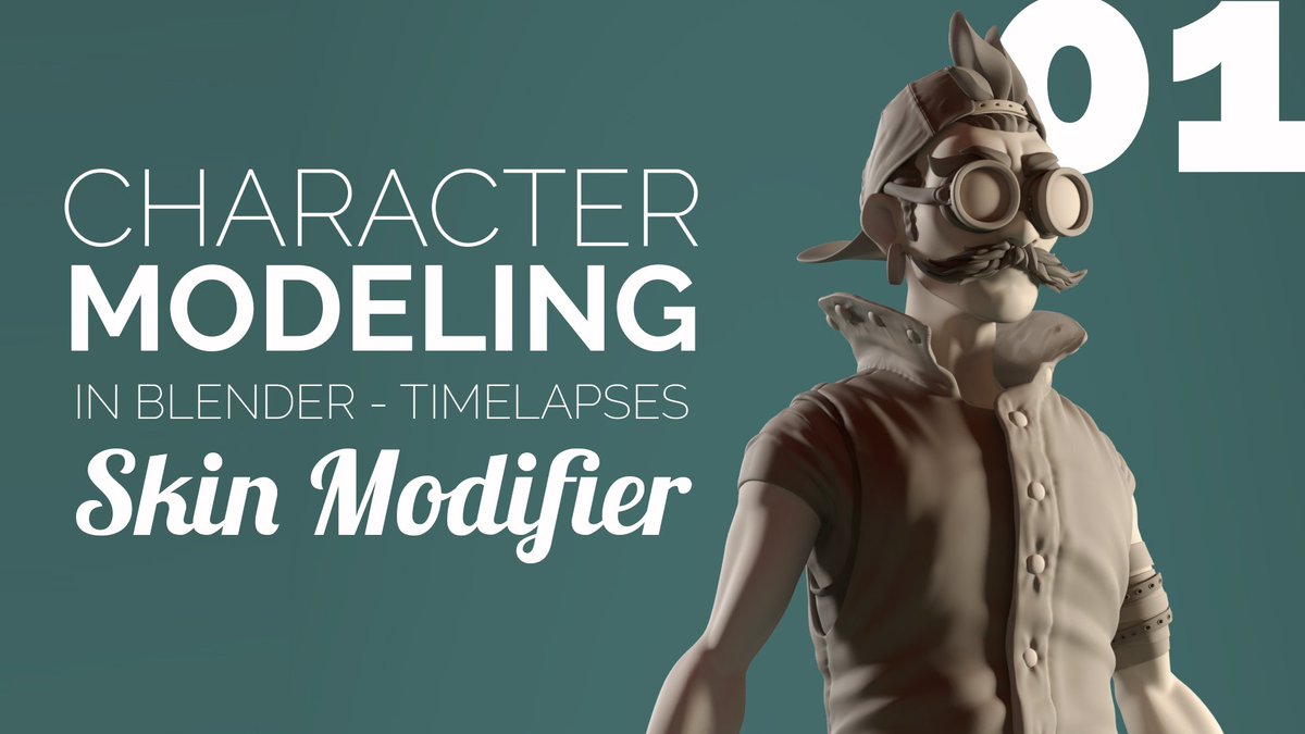 MarcellaLombar5's tweet photo. Character Modeling in Blender - 01 Skin Modifier https://t.co/GfxByBBW4G
 #b3d #blender3d https://t.co/NUOEEb7QJ7