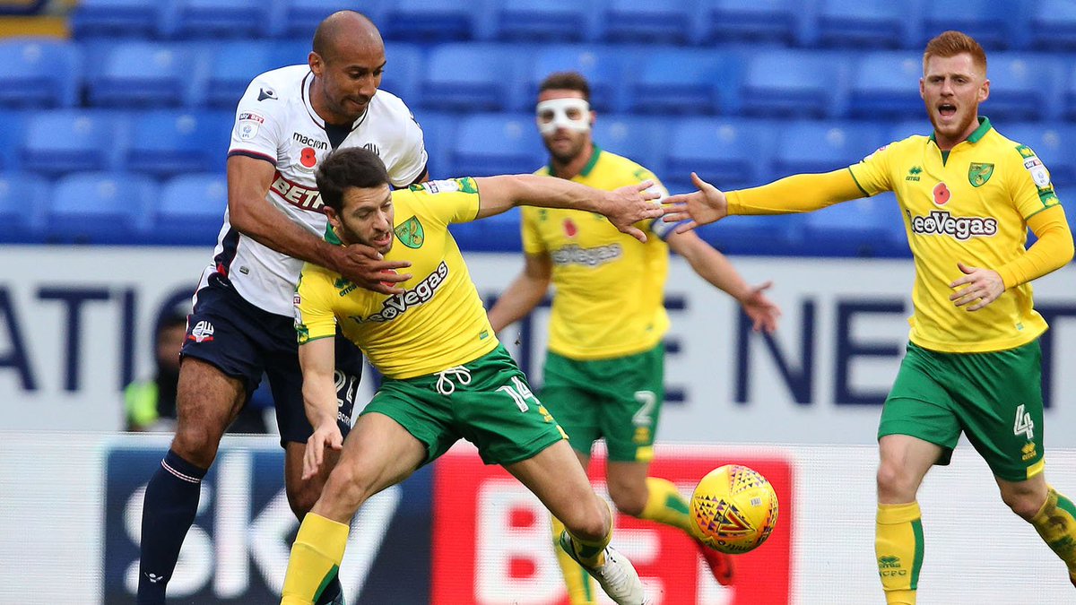 NorwichCityFC's tweet photo. Superb play from Wes Hoolahan to create space and earn a corner, but Bolton survive the set-piece. #ncfc

BWFC 2-0 NCFC (75) https://t.co/MrGujNUHCU