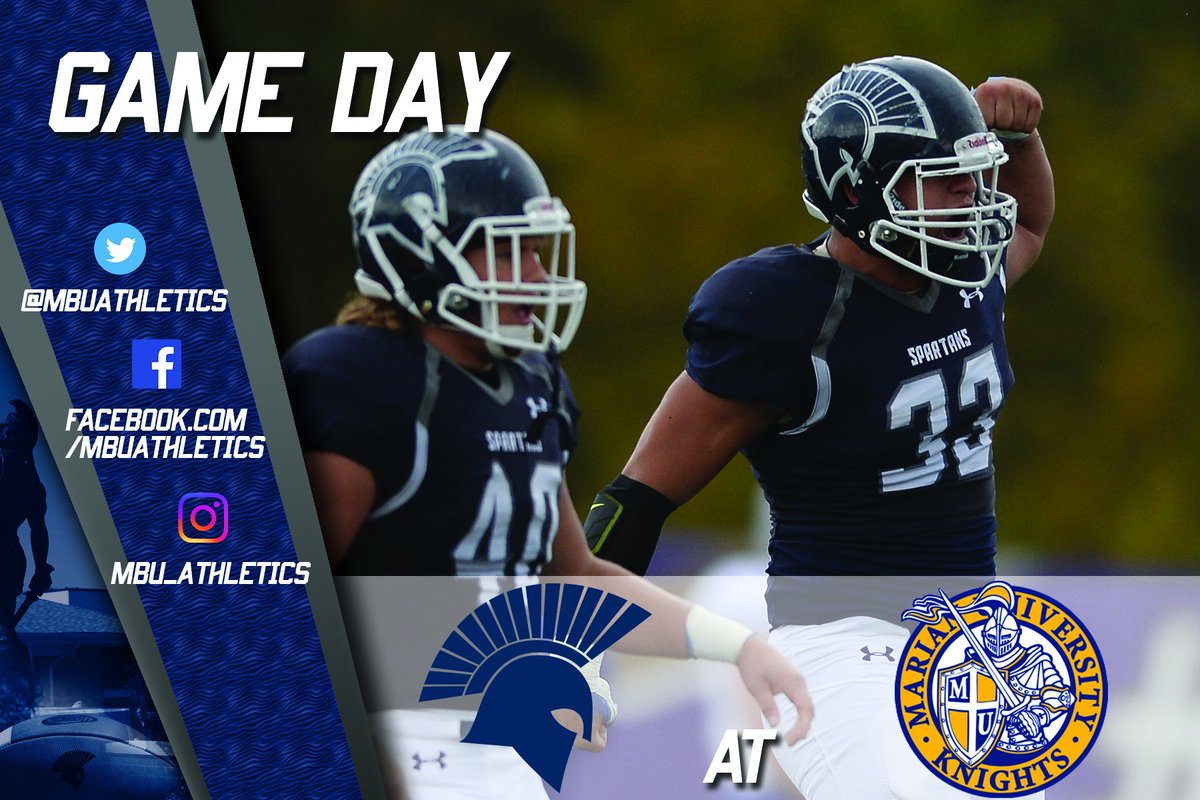 MBUAthletics's tweet photo. It's GAME DAY @MBUFootball fans!!! MBU in Indy taking-on No. 20 Marian. No broadcast today, but live stats here: https://t.co/SM8bgzdhg2 https://t.co/tquh3sATvg