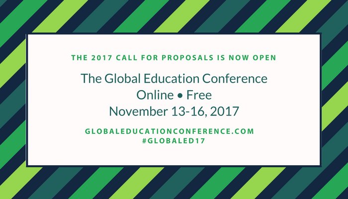 GlobalEdAction's tweet photo. 2017 GlobalEdCon Call For Proposals Ends Tomorrow! https://t.co/aLjkvYbLGs #globallearning17 #GlobalSchools #GlobalReady #globaledchat https://t.co/ZLaQVRRtCF