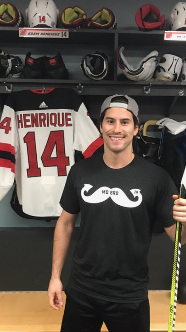 adam henrique movember hat