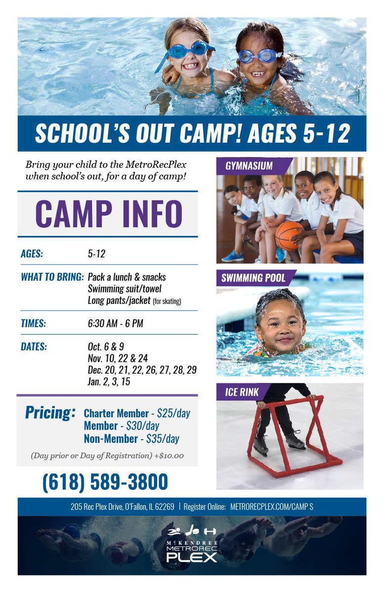 MetroRecPlex's tweet photo. Is your child out of school November 10th? Let them spend the day at the Plex! https://t.co/ft9MYcm7cp