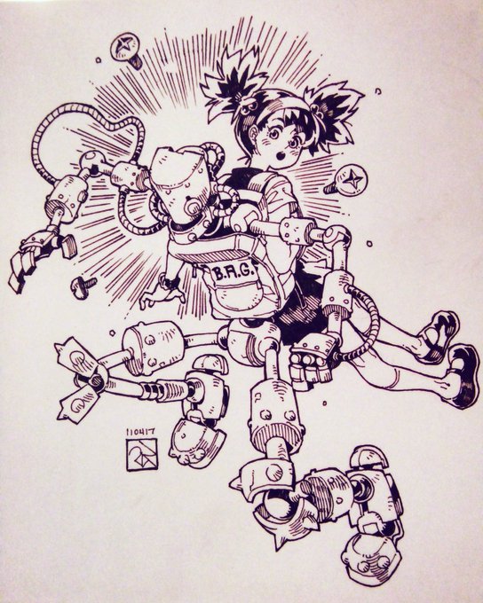 That "B.A.G." stands for "Big Android Guy", in case you were wondering 