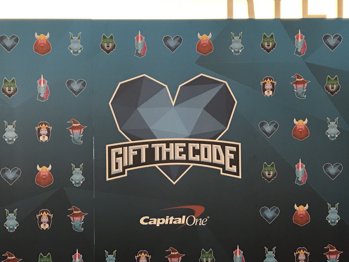 MissV1980's tweet photo. Excited to be at my first @GiftTheCode event #lifeatcapitalone https://t.co/PBHFvmX7WE