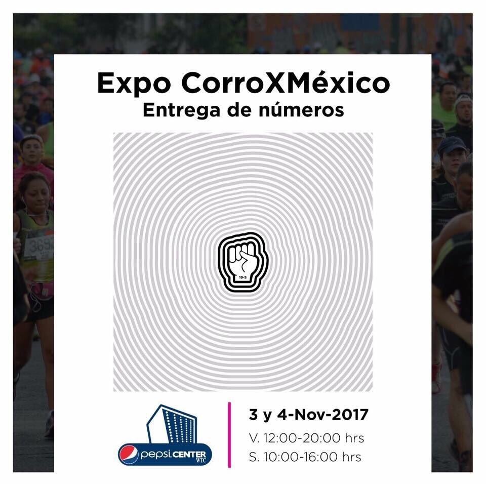 CorroPorMexico's tweet photo. Te recordamos que la entrega de números de #CorroxMéxico es en el Pepsi Center #ExpoRunners 🏃🏻‍♀️🏃🏽 https://t.co/Zitk4AeQZg