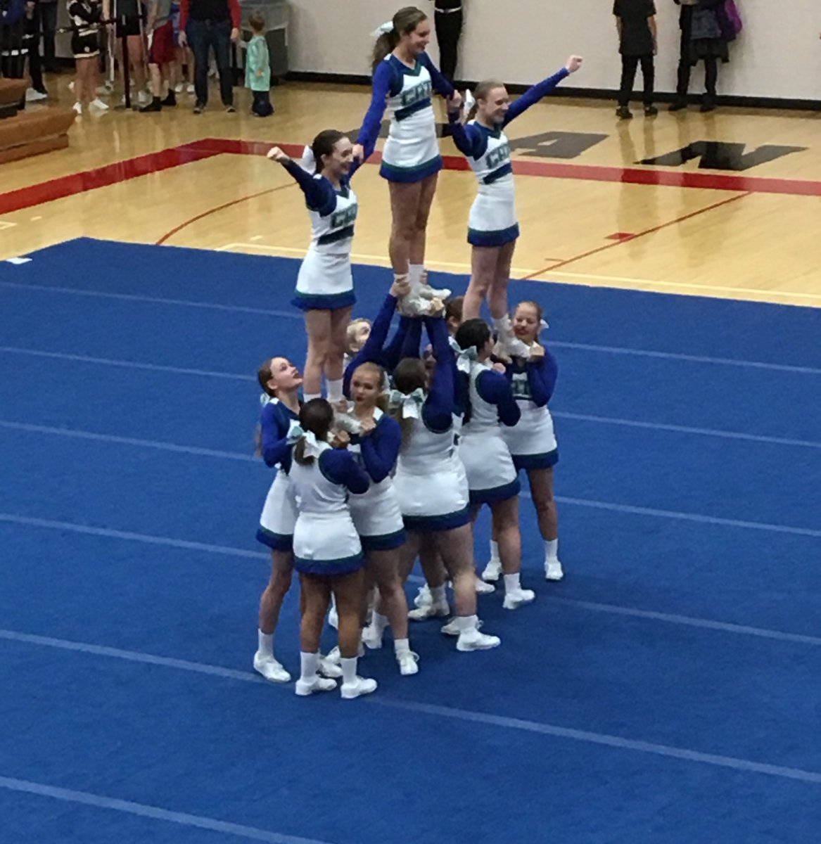 Eagan_Athletics's tweet photo. Here is our Eagan Comp Cheer team at the Panther Invite in Lakeville today! https://t.co/t22XLLPTpw