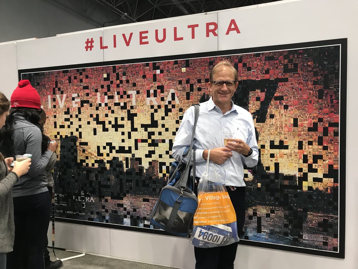 At nyc marathon expo #LiveULTRA