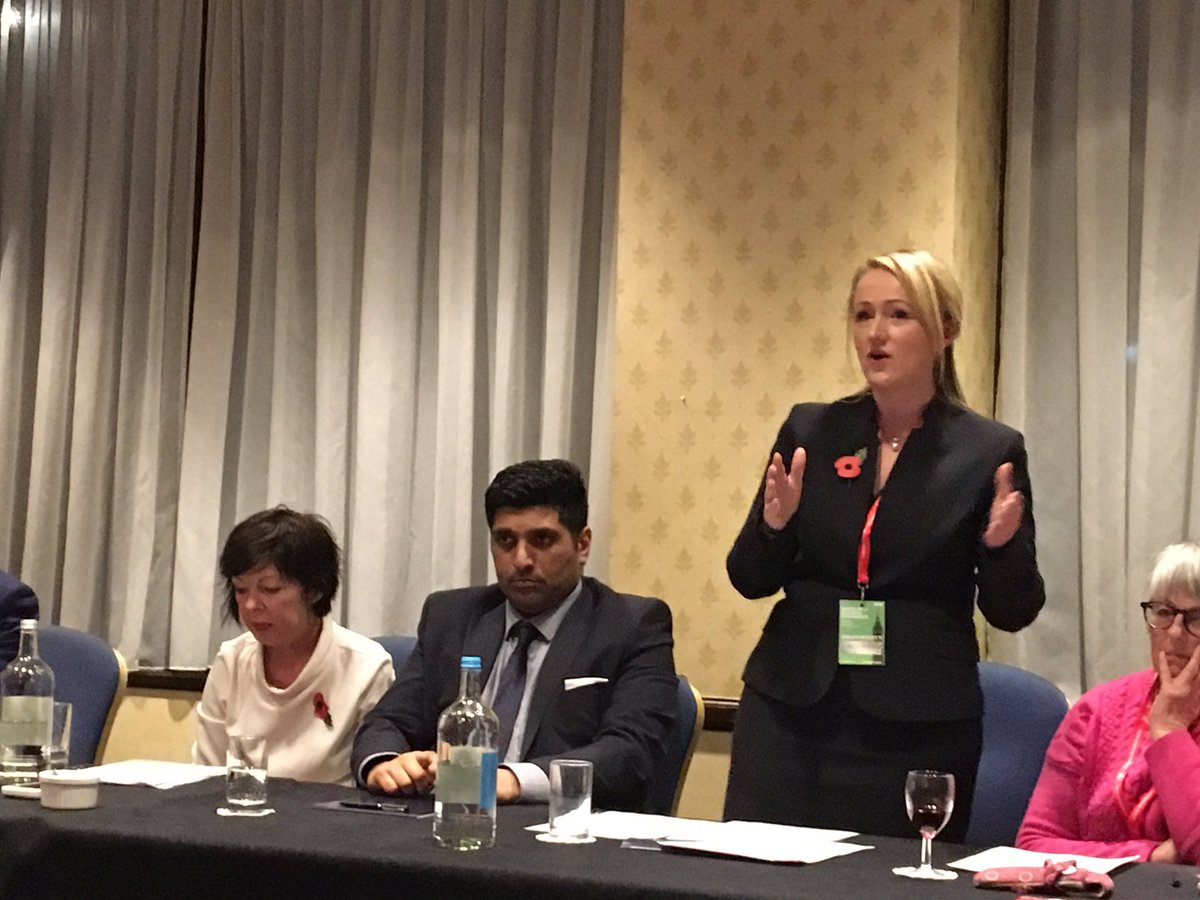 TheresaEurope's tweet photo. Labour's Shadow BEIS @RLong_Bailey outlining that Labour can be the party of business &amp; of the worker. So many innovative policies! #LABNW17 https://t.co/riJ5dpwoSA