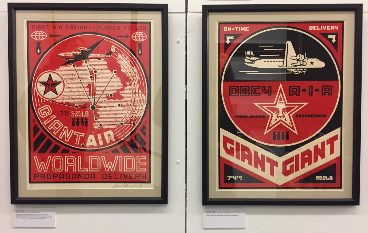 pchiambaretto's tweet photo. Même à l’exposition de @OBEYGIANT à #pierrevives à @montpellier_ , je ne peux m’empêcher d’y trouver des références #avgeek @AvgeeksFR https://t.co/t34JwtRbfi