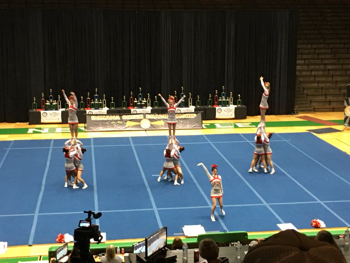 Tiger cheer with a strong performance at state #FightFishersFight