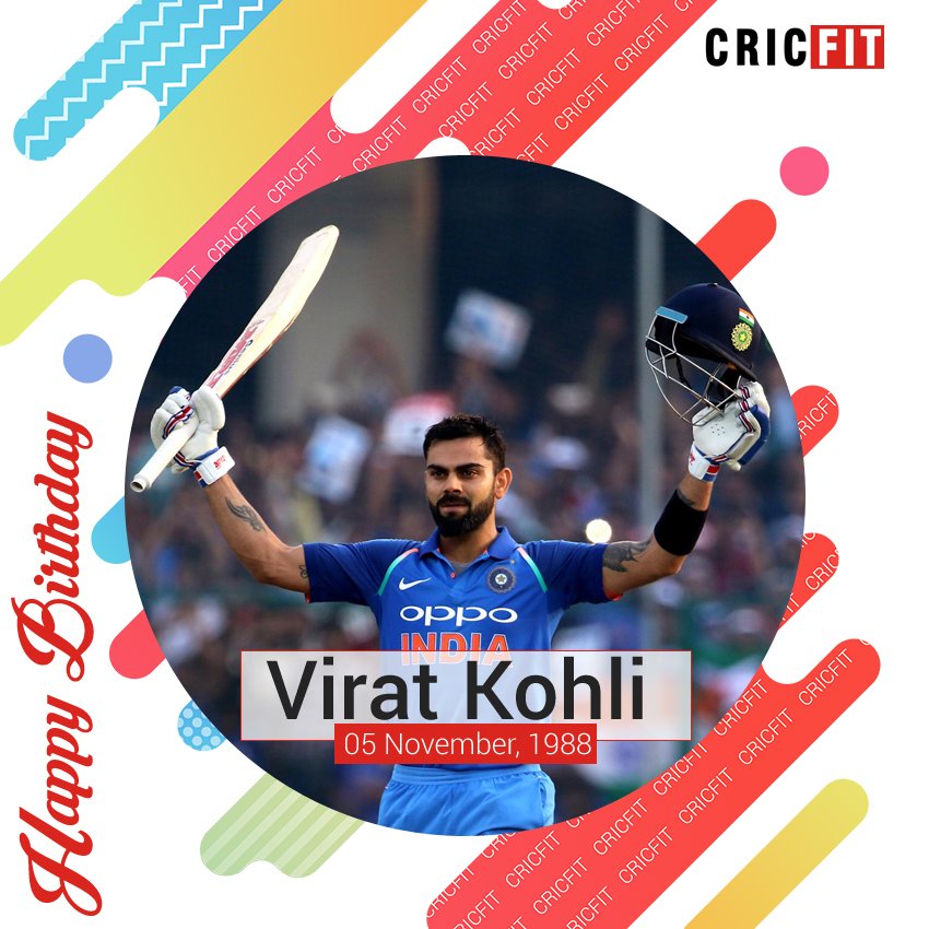 Cricfit Wishes Team India captain Virat Kohli a Very Happy Birthday!  