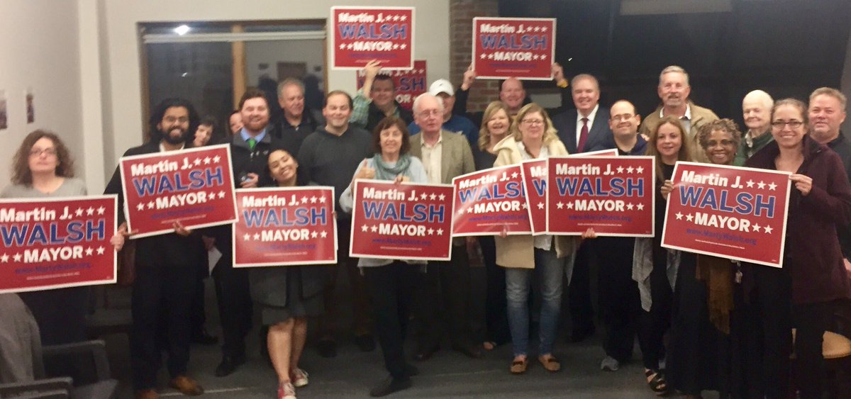 #TeamWalsh ready for GOTV in Allston Brighton! @MartyForBoston <a href="/AB4Marty/">AB4Marty</a> #Marty2017
