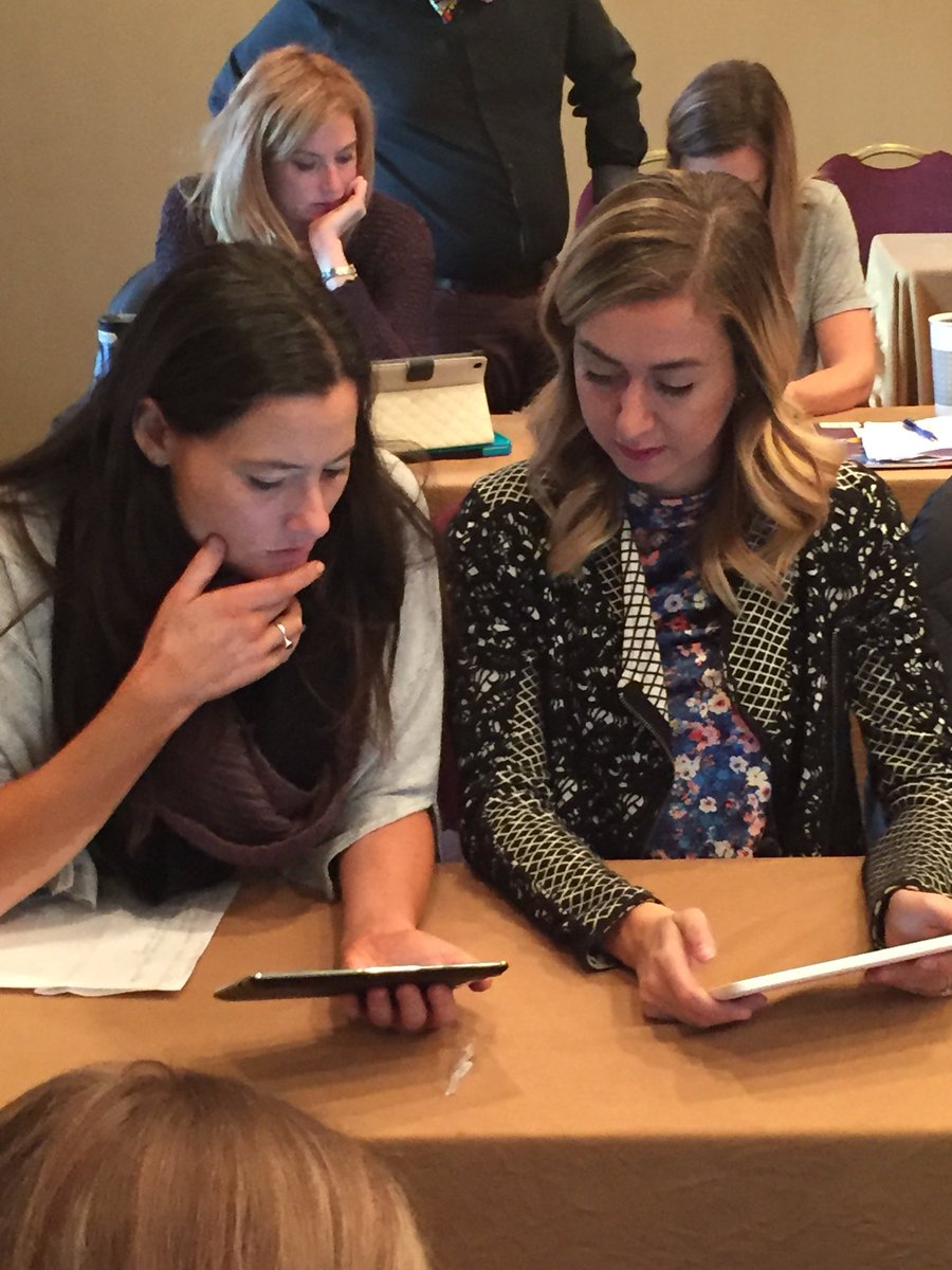 gcherkowski's tweet photo. Fun at our #coding workshop working with creative, innovative teachers and risk takers #STEM @learningstem @albertateachers #ECEC_ATA #code https://t.co/9Y8EYi9bYO