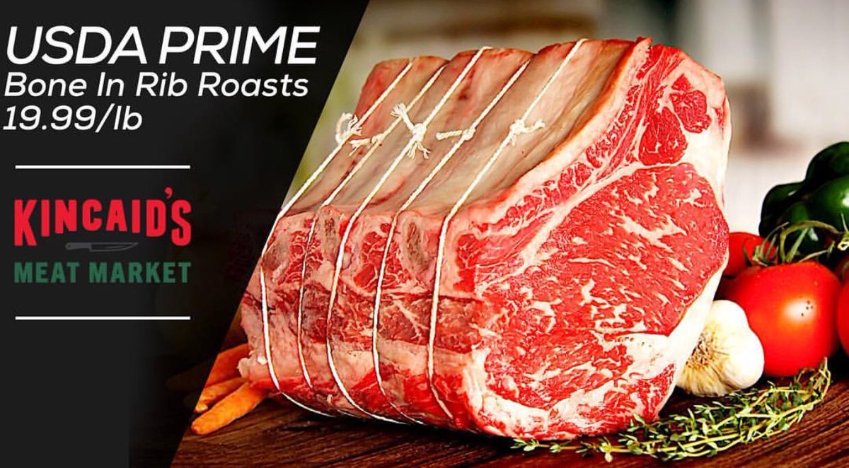 Holiday eating is our favorite! Try Our USDA, Bone In Rib Roasts. 22.99/lb. Come in and see us! #ShopLocal #CustomCutMeats #ShopIndy