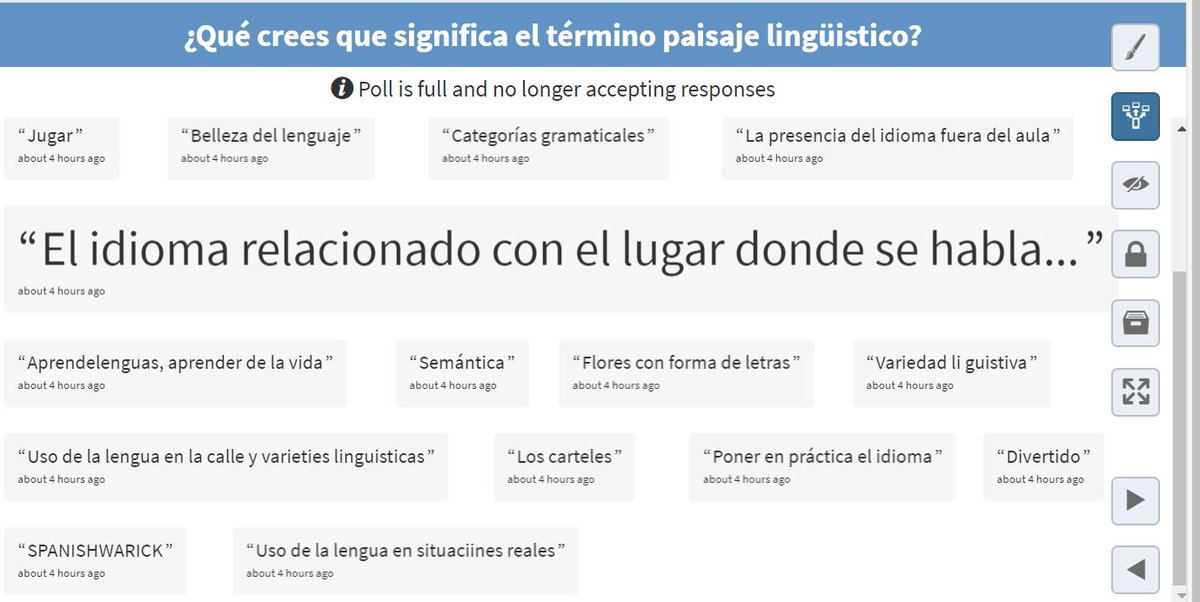 HSLingLands's tweet photo. Y estas han sido las fascinantes respuestas al PL de los asistentes a #ELEWarwick https://t.co/ucDpU3YhuR