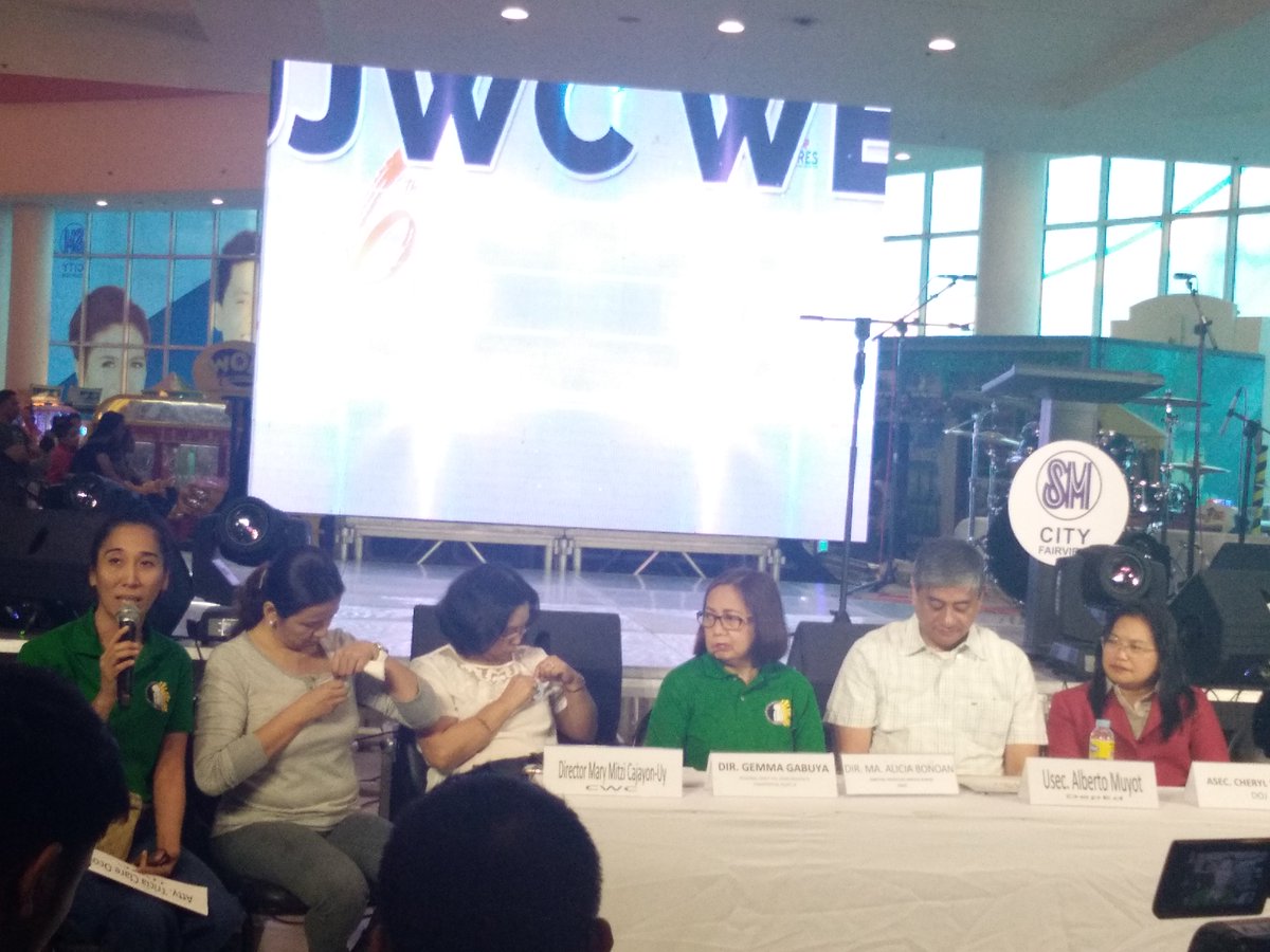 dswdserves's tweet photo. ATM: Press conference as part of JJWC Week kick- off event #6thJJweek #WeCreateHope https://t.co/Gf3lg9GV3v