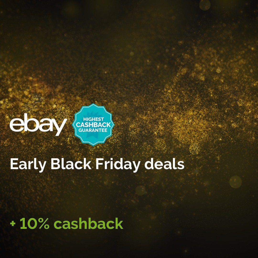quidco's tweet photo. 📣You don't need to wait for Black Friday to get great deals! We've got 10% on @eBay purchases! - Hurry, offer ends midnight tonight! https://t.co/aDqUiq0HfK https://t.co/LlWDEiHPzz