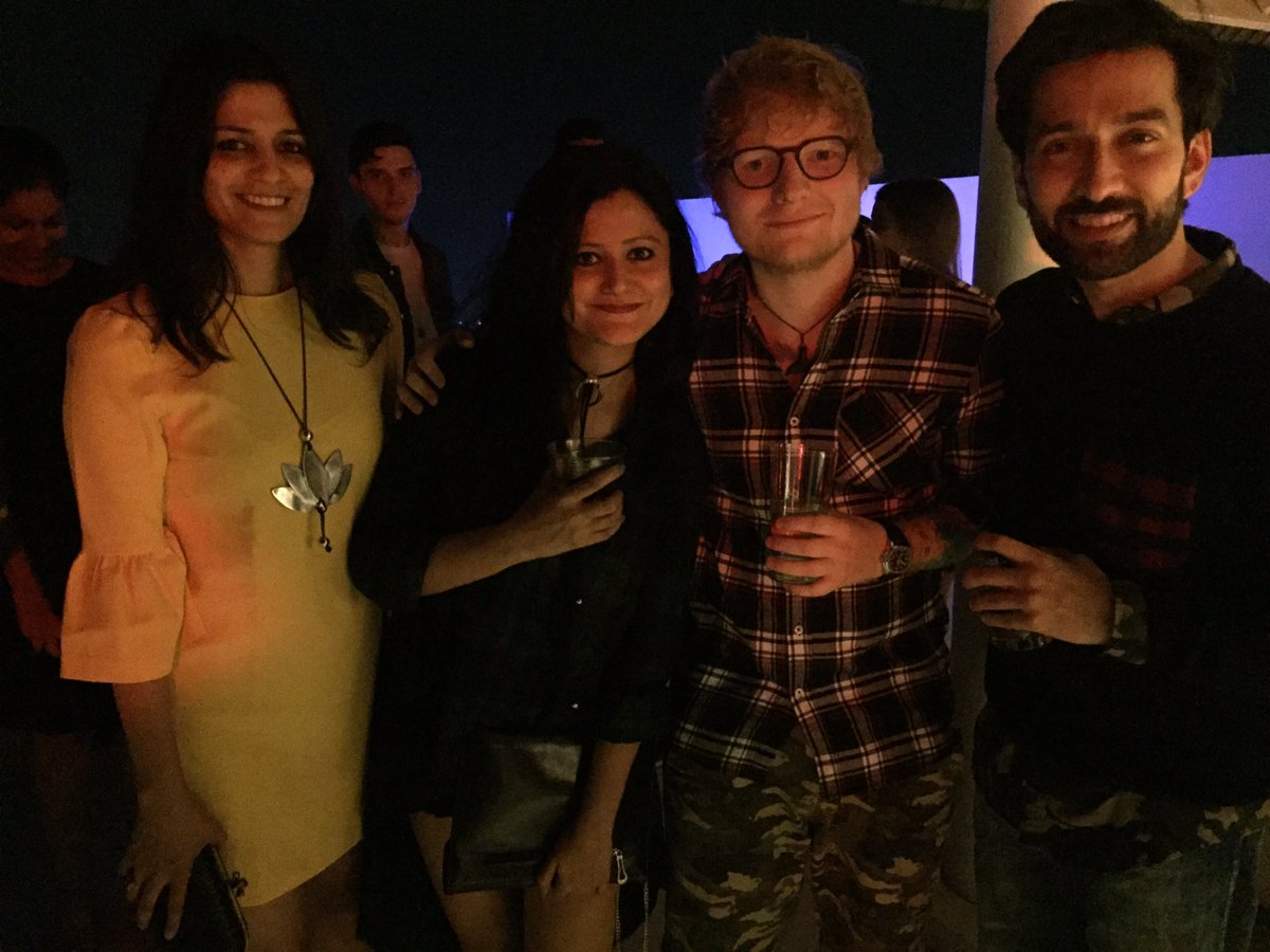 We love the shape of you! Had an amazing time with <a href="/TheFarahKhan/">TheFarahKhan</a> <a href="/edsheeran/">Ed Sheeran HQ</a> <a href="/NakuulMehta/">Nakuul Mehta</a>