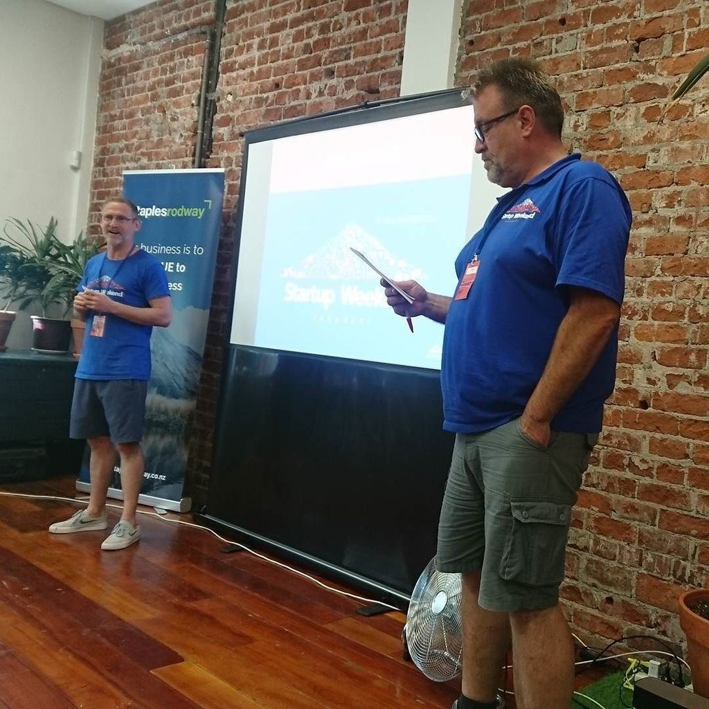 norbu09's tweet photo. Frank and Graham welcoming everyone and thanking our sponsors #startupweekend #swt2017 https://t.co/HshMRZAYPm https://t.co/7lTjZw7Ff6