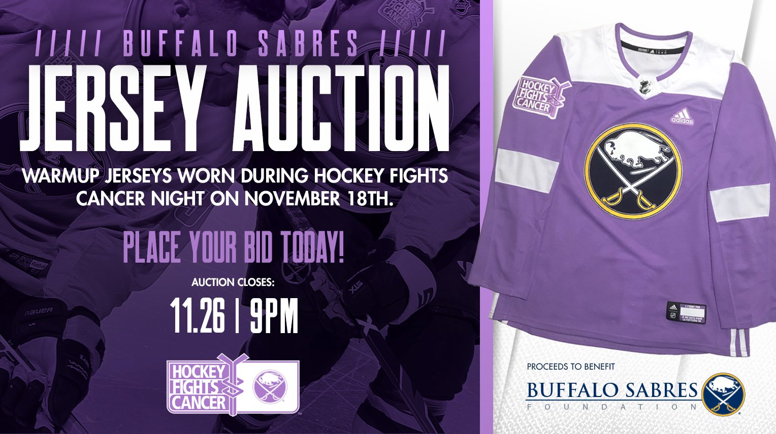 sabres jersey auction