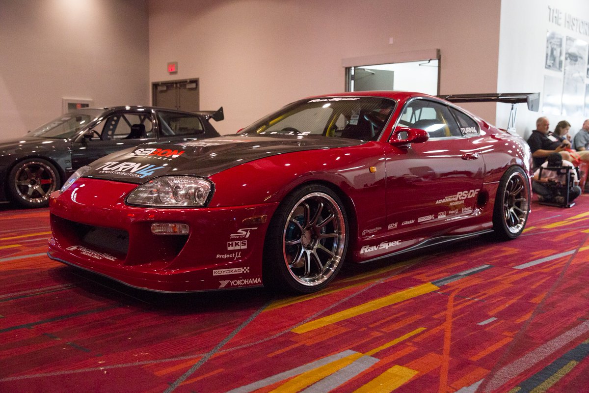 mollymagazine's tweet photo. Legit #JDM right hand ride drive #RavSpec #Supra at #SEMA2017 https://t.co/Xt2WxVDCHv