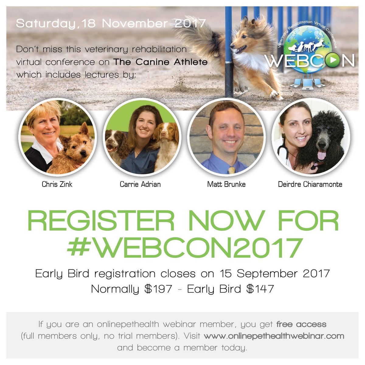 onlinepethealth's tweet photo. #WEBCON2017 What an amazing success! Thank you to all those involved. Cannot wait for next year #WEBCON2018 https://t.co/oXDNDSTioX