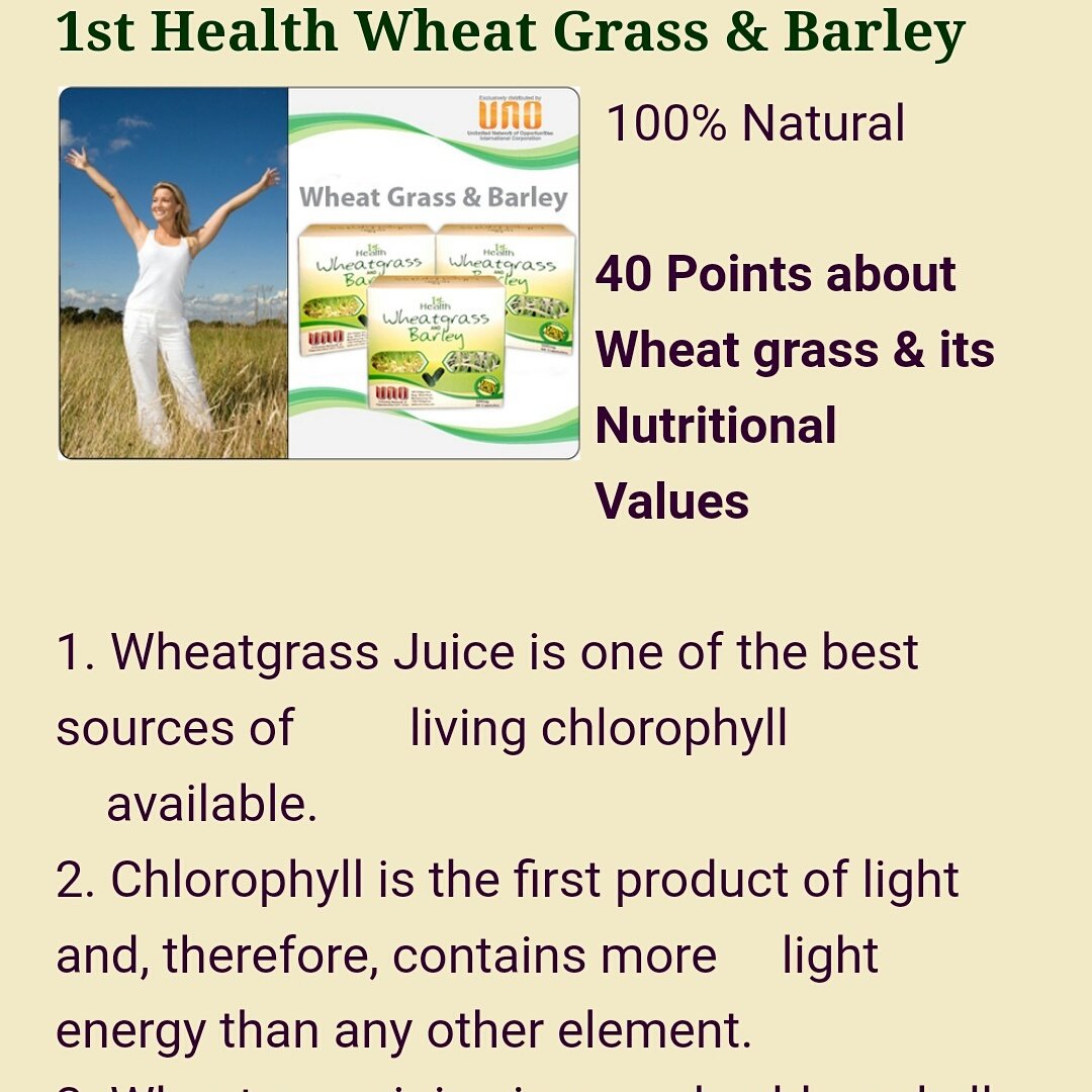 MandAUNOPreime1's tweet image. Some #freetips Organic #Heathly #consumerable products  on Wheat Grass &amp;amp; Barley #WHEATGRASSANDBARLEY