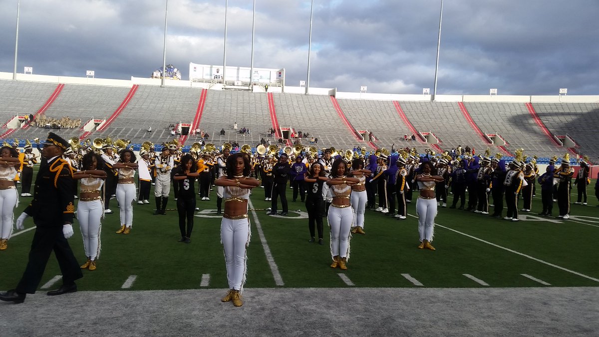 Southwind Jaguar band marched in &amp; performed a halftime feature with UAPB's Marching Musical Machine of the Mid-South.