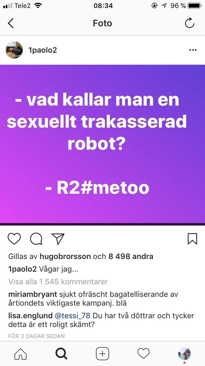 lisaxamanda's tweet photo. Paolo Roberto är ju den vidrigaste sortens människa https://t.co/jbwaRgdn4L