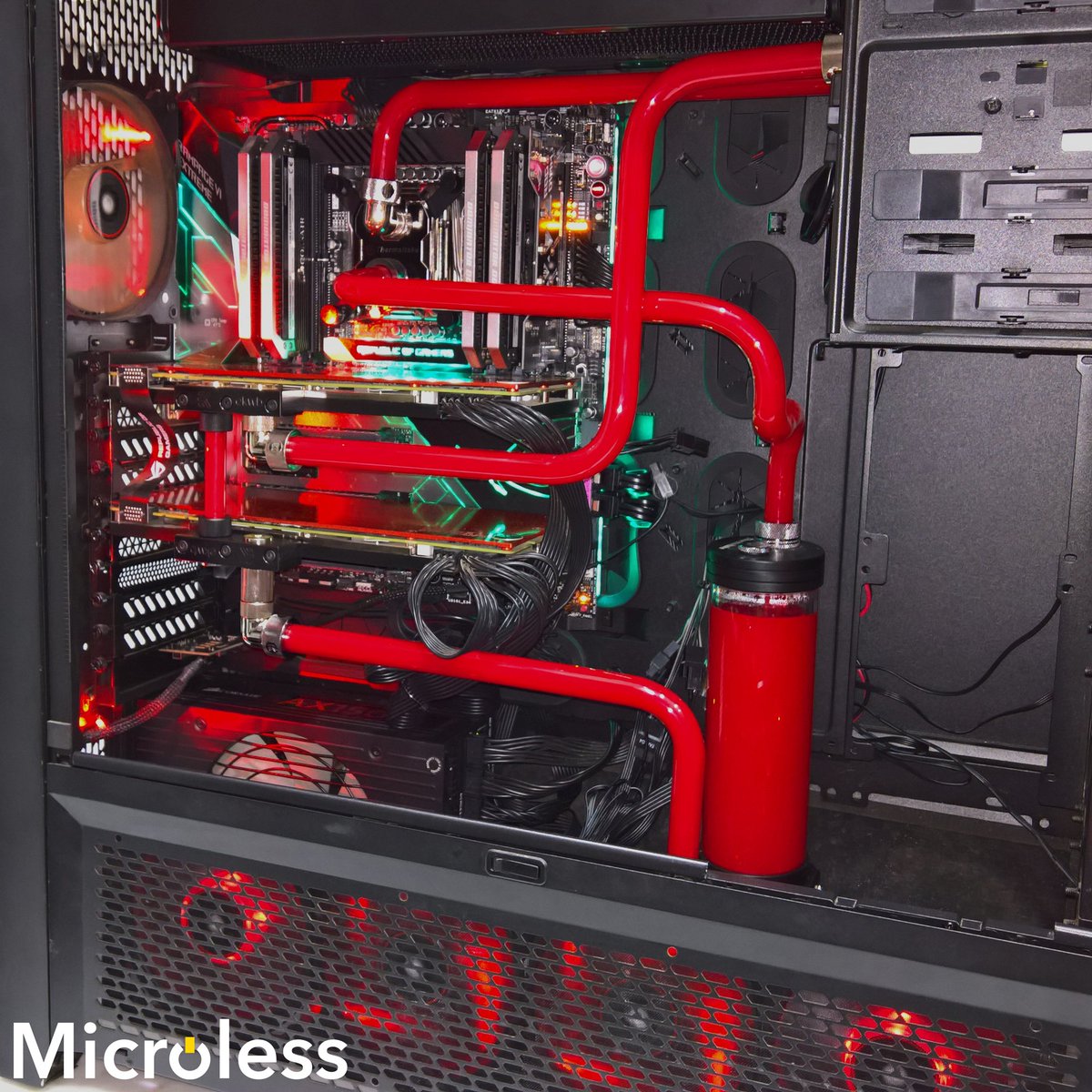 MicroLess on Twitter "Corsair Obsidian Series 900D Tower Refit with Thermaltake Liquid Cooling